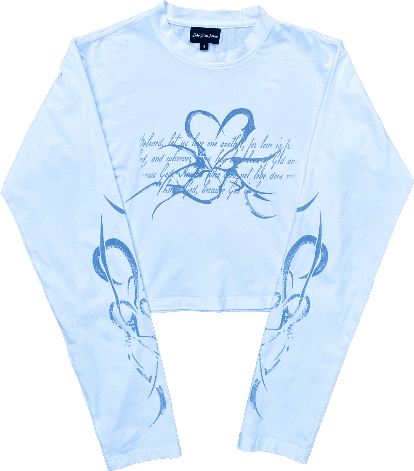 "BELOVED" CROPPED LONG SLEEVE